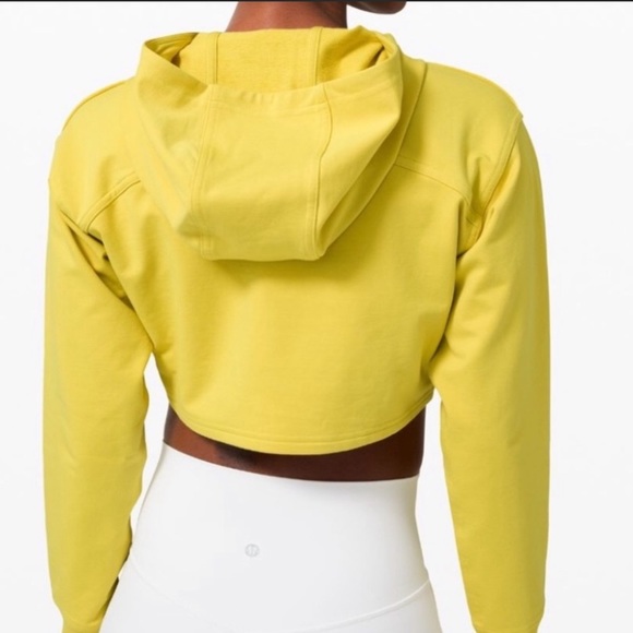 Lululemon all yours cropped hoodie sz 4 soleil - Picture 3 of 7